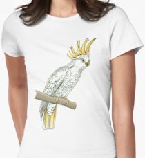 Sulfur crested cockatoo Women's Fitted T-Shirt