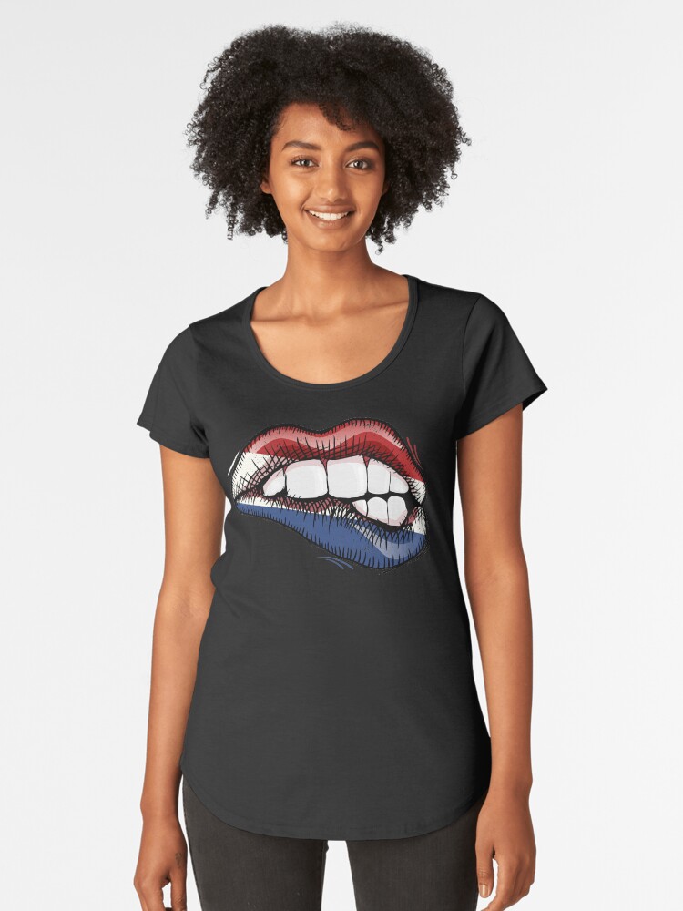 Sexy Biting Lips Holland Pride Dutch Love Womens Premium T Shirt By Zeno27 Redbubble Sexy Biting Lips Holland Pride Dutch Love Womens Premium T Shirt By Zeno27 Redbubble