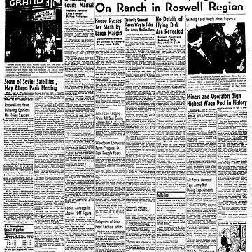 Artwork thumbnail, Roswell Daily Record by savethetshirt