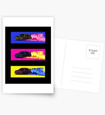 Subaru STi Drift Print Postcards