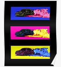 Subaru STi Drift Print Poster