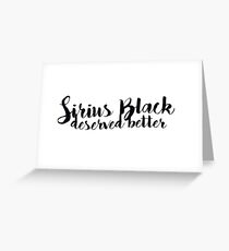 Sirius Black Greeting Card