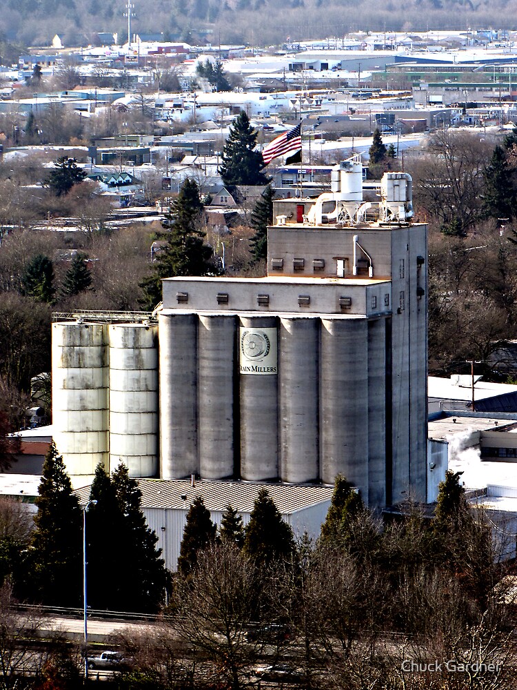 "Grain Millers Inc. 20silo Mill " by Chuck Gardner Redbubble