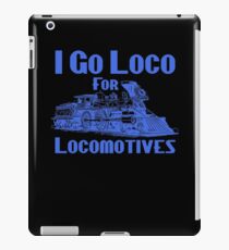 I Go Loco For Locomotives Custom Retro Steam Train iPad Case/Skin