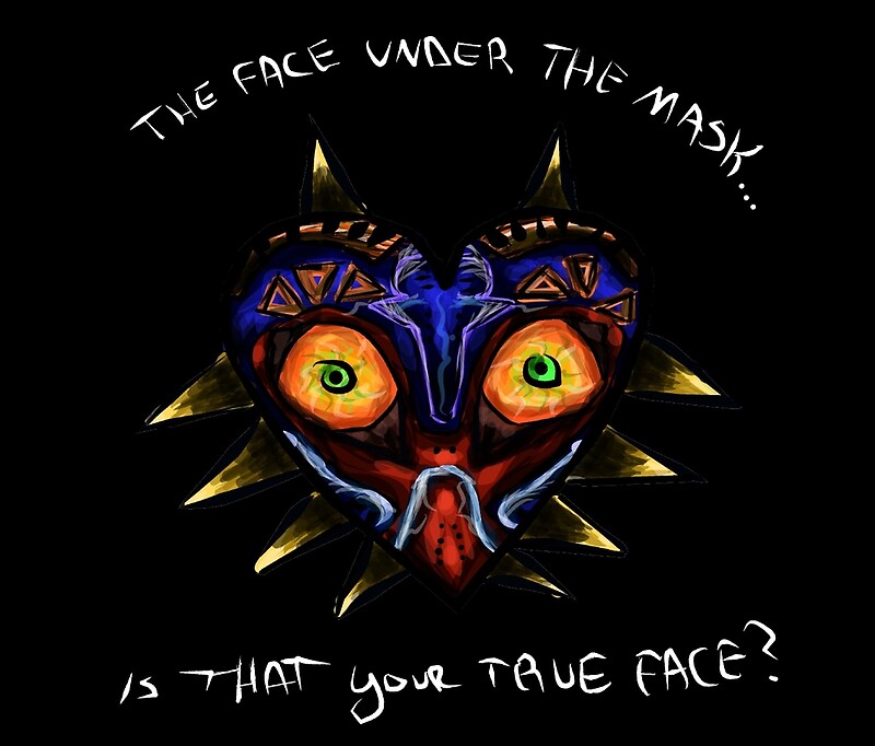 "The Legend of Zelda Majora's Mask "True Face" Quote" Travel Mugs by