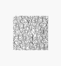 Call Me By Your Name Elios Shirt Faces in Black Outlines on White CMBYN Art Board Print