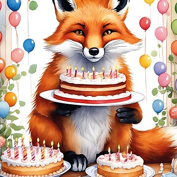 Fox Cake Topper Woodland Cake Birthday Fox Baby Shower - Etsy