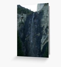 Little flow at BridalVale Falls at Yosemite Greeting Card