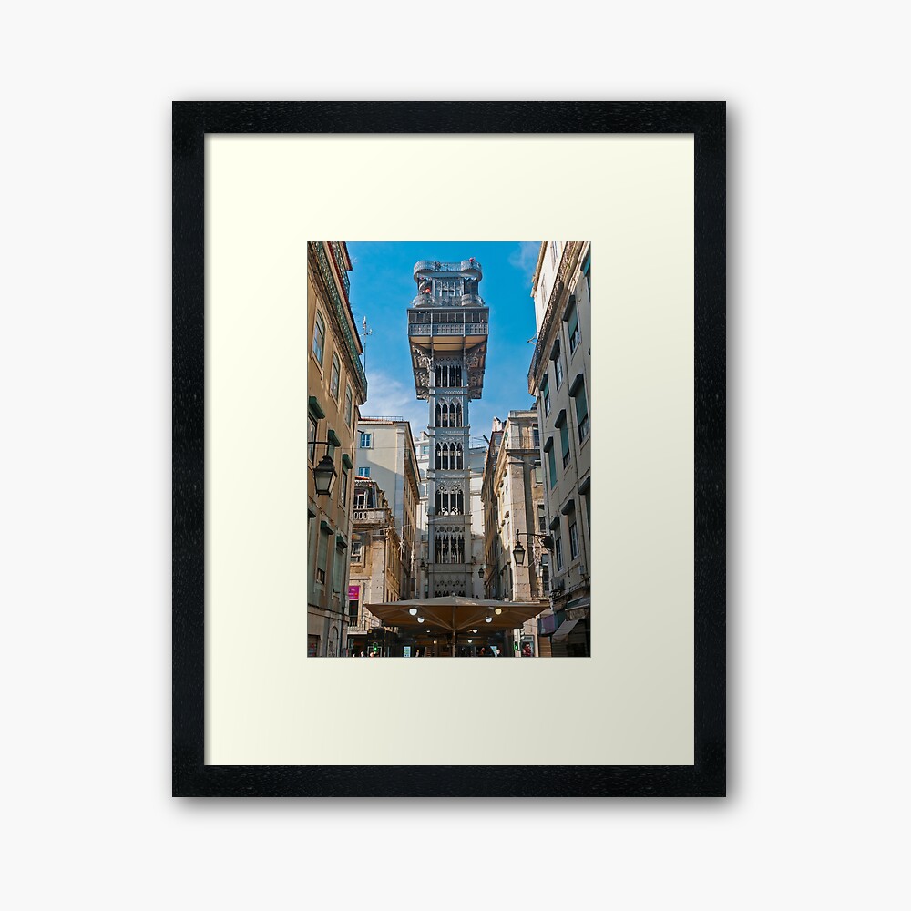 Elevador de Santa Justa Framed Art Print