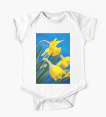 Yellow Daffodils One Piece - Short Sleeve