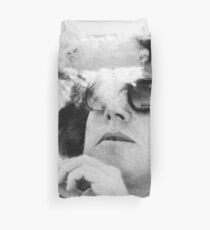 Funda nórdica John F Kennedy Cigarro y gafas de sol blanco y negro
