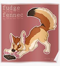 Fudge Fennec Fox Poster