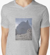 WHITE ON WHITE Men's V-Neck T-Shirt
