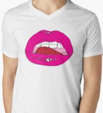 Kiss Kiss T-Shirt mit V-Ausschnitt für Männer