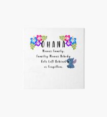 Lilo and Stitch Ohana Art Board