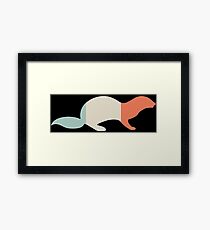 Cool Retro Vintage Classic Otter T-shirt Framed Print