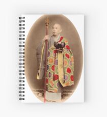 Japanese buddhist priest Spiral Notebook