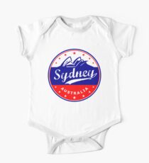 Sydney City, Australia, circle, blue, red One Piece - Short Sleeve