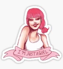 Just A Girl Sticker