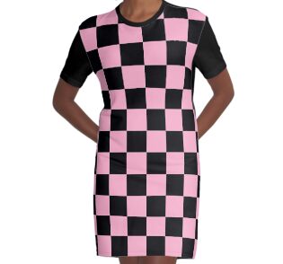 checkered shirt pink