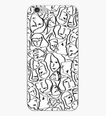 Call Me By Your Name Elios Shirt Faces in Black Outlines on White CMBYN iPhone Case
