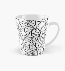 Call Me By Your Name Elios Shirt Faces in Black Outlines on White CMBYN Tall Mug