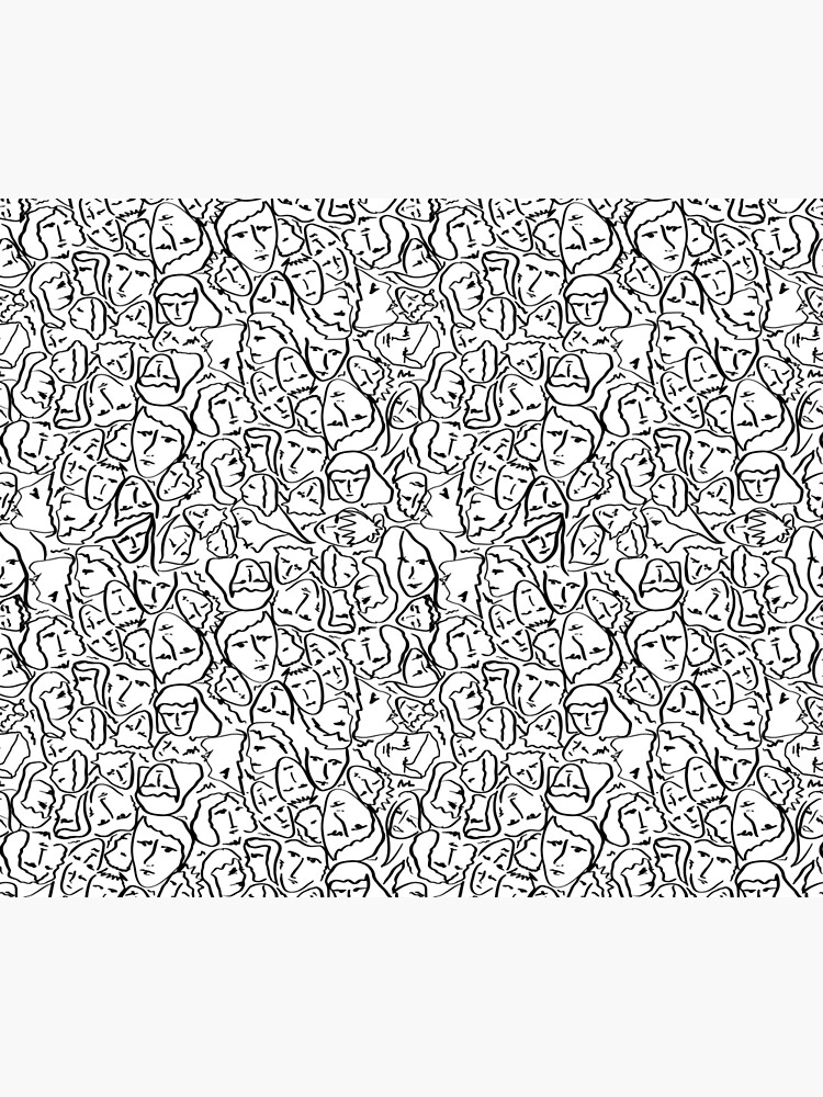 Call Me By Your Name Elios Shirt Faces in Black Outlines on White CMBYN by podartist