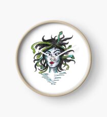 Medusa Greek Mythology Art Design Clock
