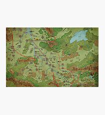 Southern Peloria Map by Darya Makarava Photographic Print