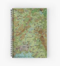 Dragon Pass und Prax Karte von Darya Makarava Spiralblock