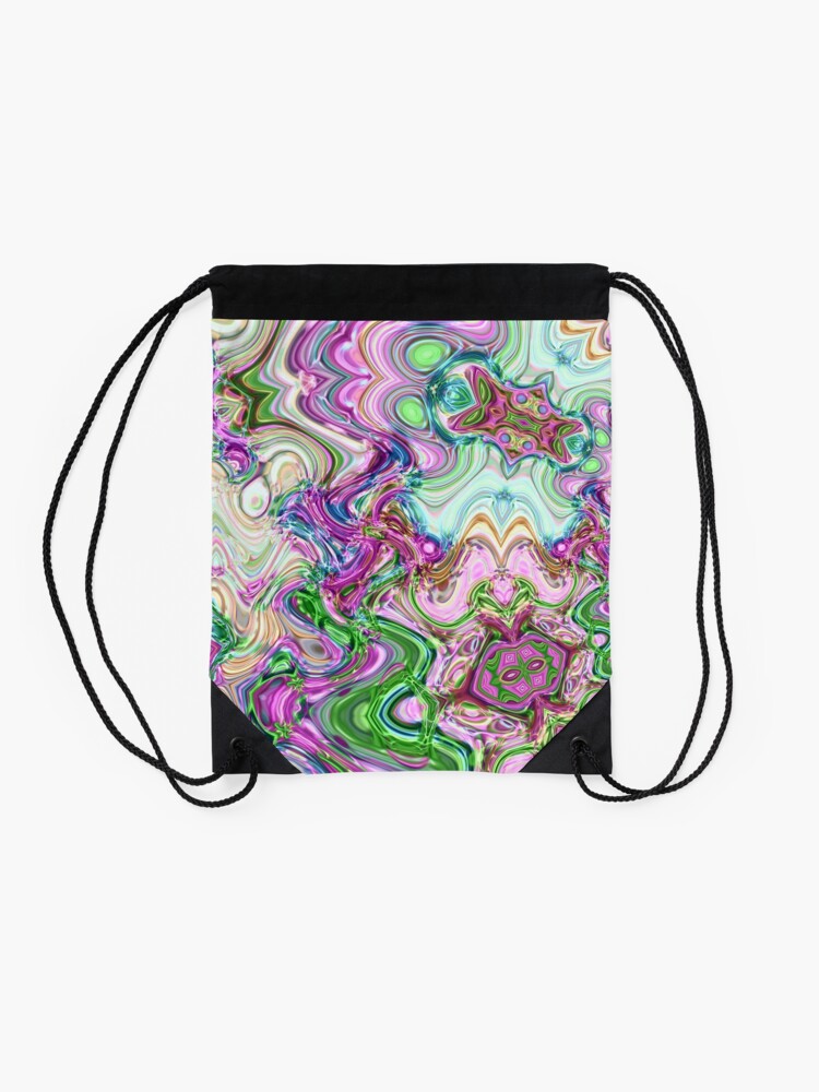 Alternate view of Transcendental Abstracts Drawstring Bag