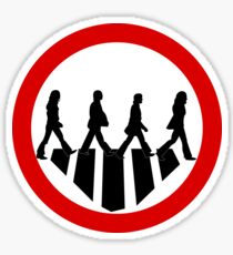 Rock Band Crosswalk | Traffic Sign Sticker