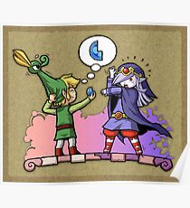 Zelda Vaati and Link Poster
