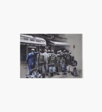Moody Mod Street scene with Parkas and scooters Art Board