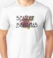 Scharlachrot Begonien Aquarell Slim Fit T-Shirt