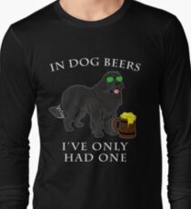 Newfoundland Ive Only Had One In Dog Beers Year of the Dog Irish St Patrick Day Long Sleeve T-Shirt