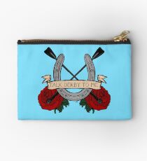 Talk Derby To Me Zipper Pouch