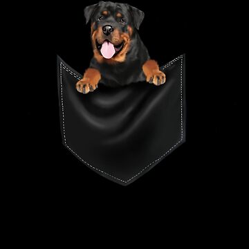 Dog Rottweiler in a rockabilly aesthetic Poster for Sale by iBruster