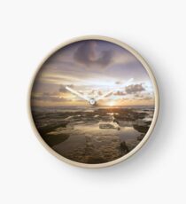 Cable Beach Rock Pools At Sunset Clock