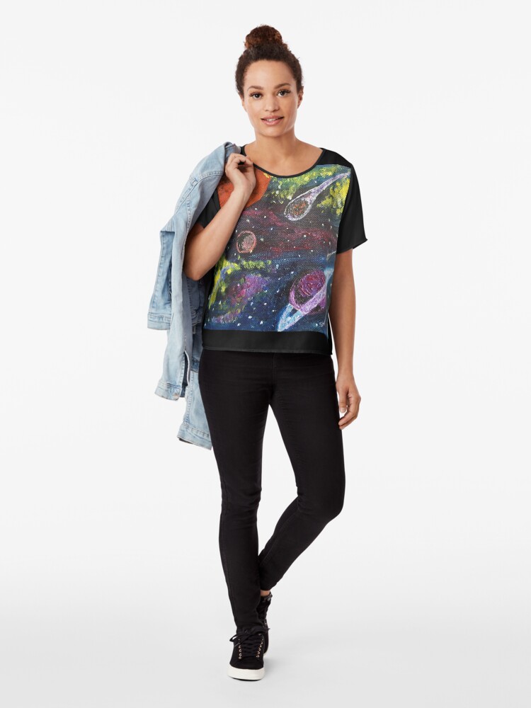 Alternate view of Space Chiffon Top