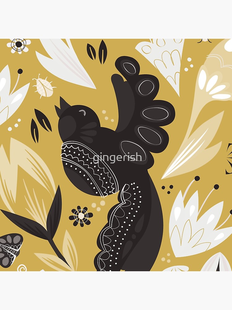 Birds and the Bugs - Yellow by gingerish
