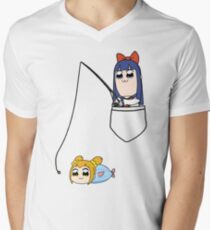 Popuko and Pipimi - Fishing Men's V-Neck T-Shirt