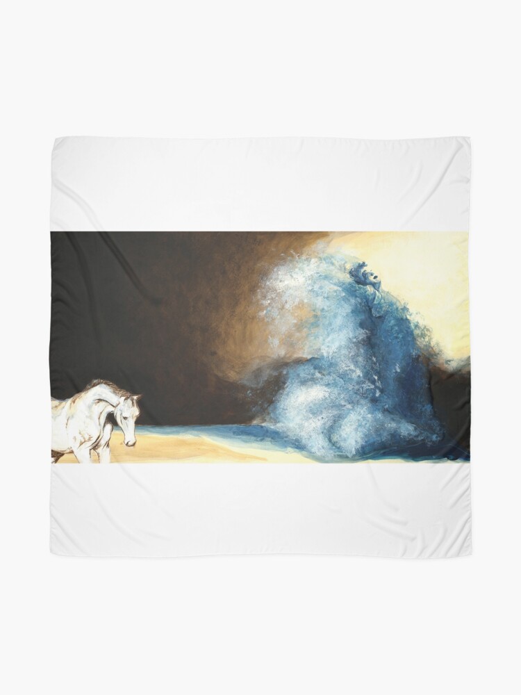 Alternate view of Children's book Wave Woman print Scarf