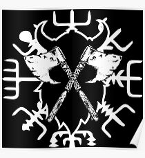Viking Kompass, Vegvisir Poster