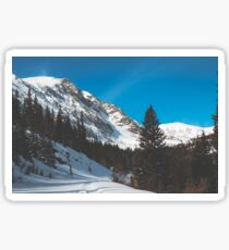 Quiet Mid February Mountains & Snow Sticker