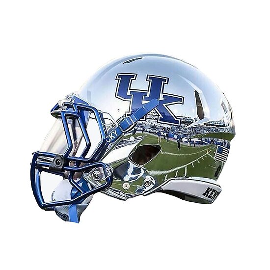“Kentucky Chrome Football Helmet” Poster by LouisvilleChief | Redbubble