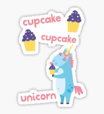 Cupcake Cupcake Unicorn ~ Magical Birthday Treat Sticker