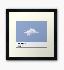 Serenity Blue Pantone Cloud Framed Print