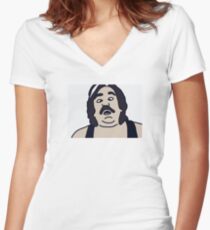 Toast after dark Women's Fitted V-Neck T-Shirt