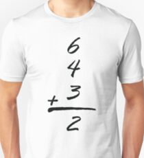 6432 simple math baseball funny t-shirts Unisex T-Shirt